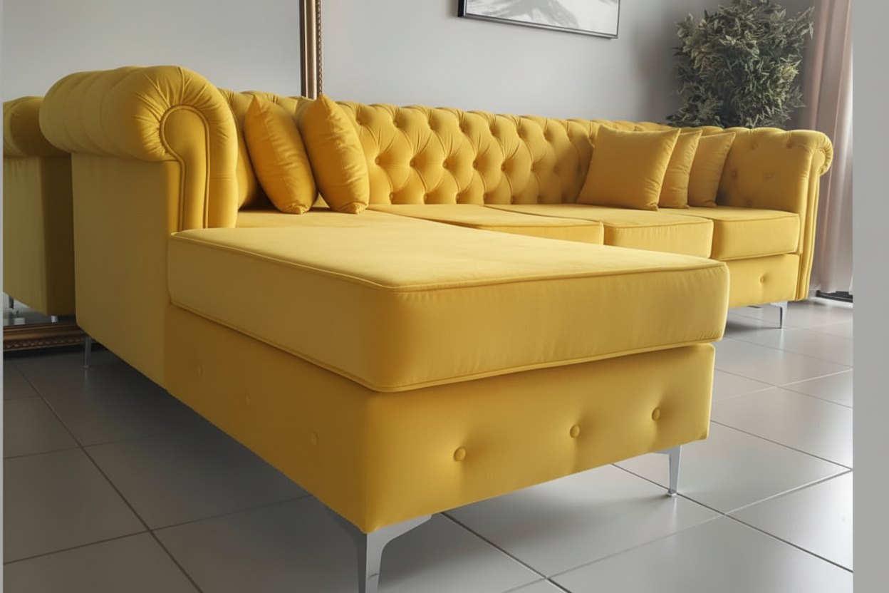 L shaped chesterfield furnixa - Image 2